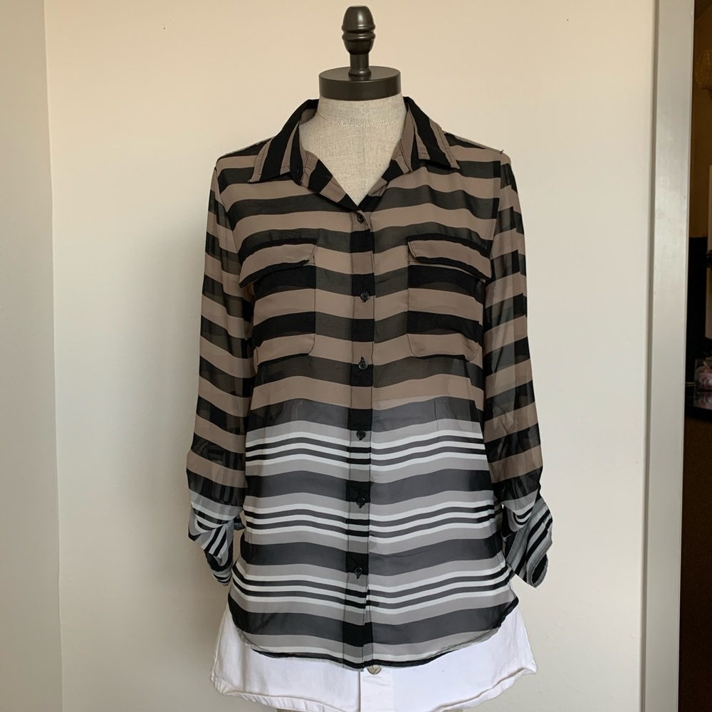 Old Navy Sheer Button Down
